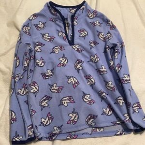 Girls fleece half zip